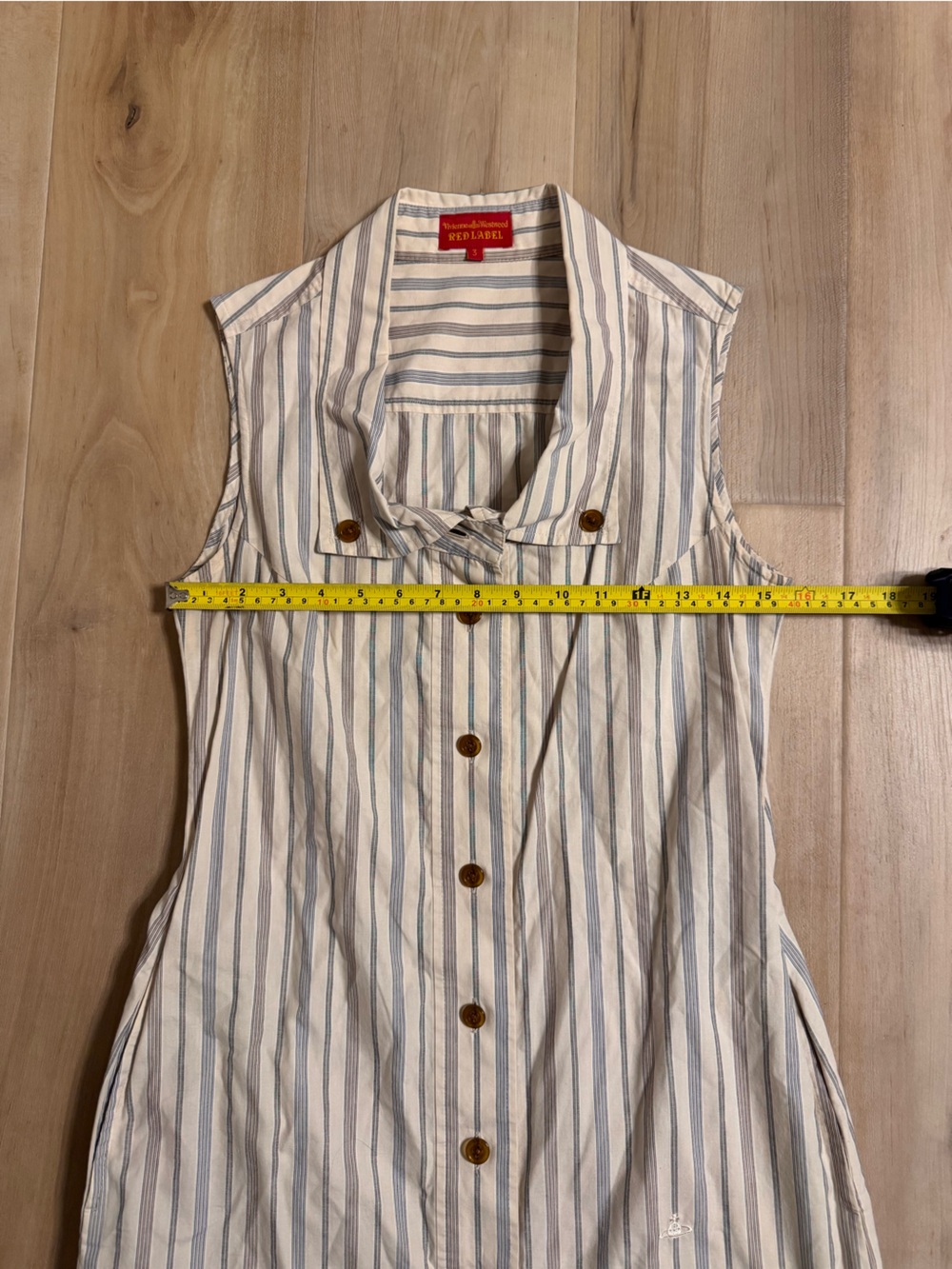 Vintage Vivienne Westwood Red Label Striped Button-Up Dress - Picture 8 of 9